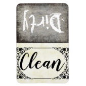 Aangepaste wasmachine met vuile, schone magneet (Verticaal)