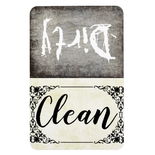 Aangepaste wasmachine met vuile, schone magneet (Verticaal)