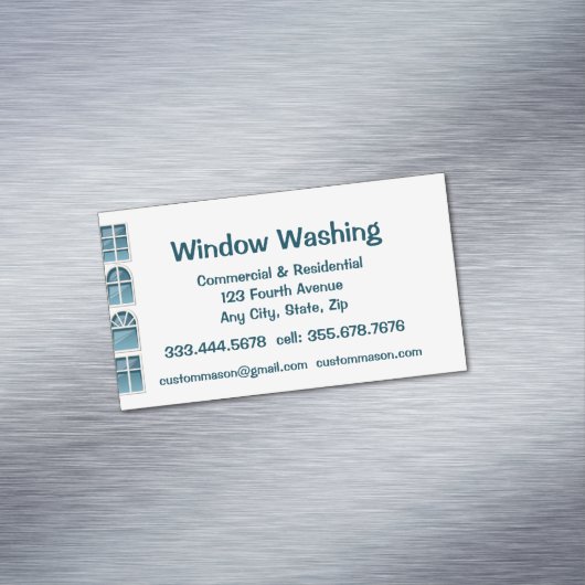 Aangepaste wasmachine voor Windows Magnetisch Visitekaartje (Voorbeeld)