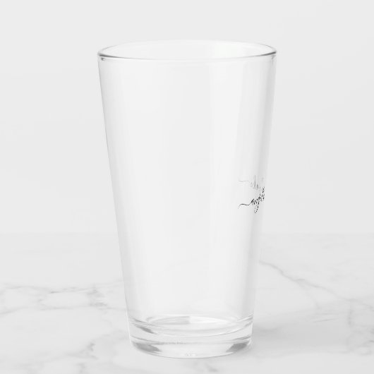 Aangepaste wasnamen bruiloft glas (Rechts)