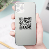 Aangepaste waterdichte Qr-code Stickers (Telefoon)