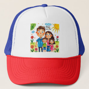 Aangepaste waterfles met kinderkunstwerk - Persona Trucker Pet