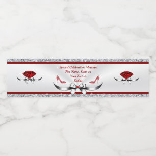 Aangepaste waterfleslabels voor de geboorte waterfles etiket