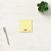 Aangepaste watermeloenfruit op geel post-it® notes (Kantoor)