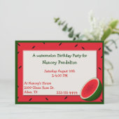 Aangepaste watermeloenuitnodiging kaart (Staand voorkant)