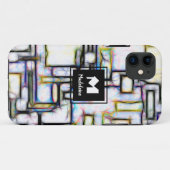 Aangepaste Waterverf Abstract geometrisch monogram Case-Mate iPhone Case (Achterkant (horizontaal))