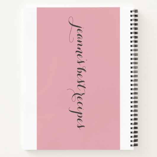 Aangepaste Waterverf Baker Koopt Tools Recipe Notitieboek (Achterkant)