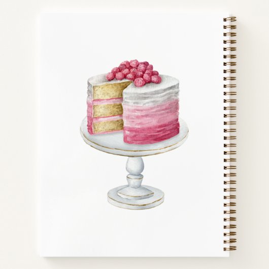 Aangepaste Waterverf Bakkers Gereedschap Recept Sj Notitieboek (Achterkant)