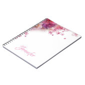 Aangepaste Waterverf bloemen Rozen Elegant Modern Notitieboek (Linkerzijde)