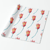 Aangepaste waterverf cadeaupapier (Uitgerold)
