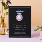 Aangepaste Waterverf Elegant Kerstdiner Kaart