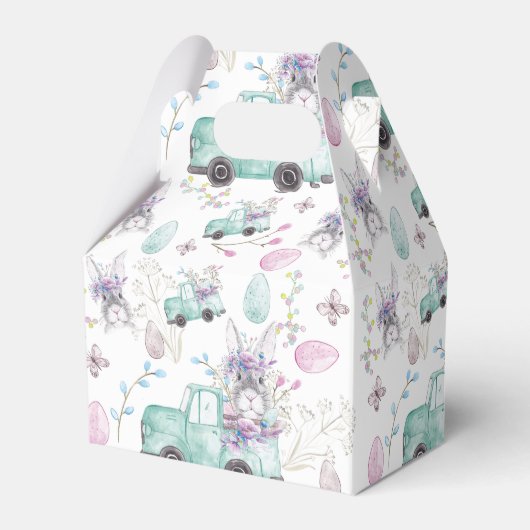 Aangepaste Waterverf-elementen Pasen Bedankdoosjes (Achterkant)