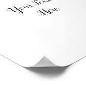 Aangepaste Waterverf Eucalyptus Greenery Sign Post Poster (Hoek)