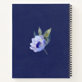Aangepaste Waterverf Floral Pregnancy Journal Notitieboek (Achterkant)