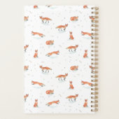 Aangepaste Waterverf Fox Planner (Achterkant)