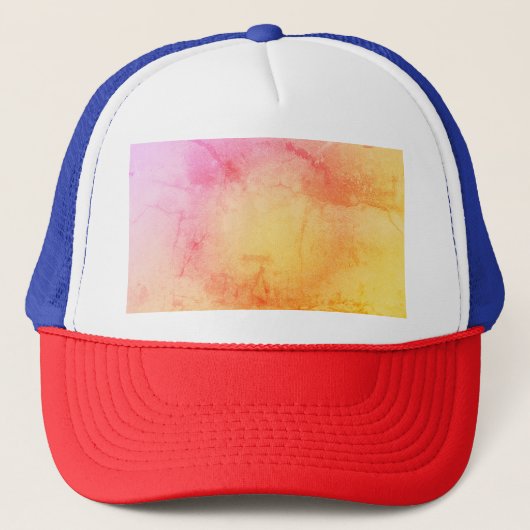 Aangepaste Waterverf Gradient Trucker Hat Pet (Voorkant)