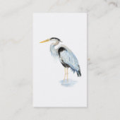Aangepaste Waterverf - Groot blauw vogelbestand Visitekaartje (Achterkant)