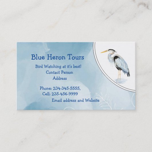 Aangepaste Waterverf - Grote blauwe hond Visitekaartje (Voorkant)