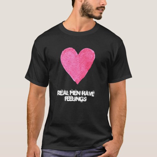 Aangepaste Waterverf Hart met Quote T-shirt (Voorkant)