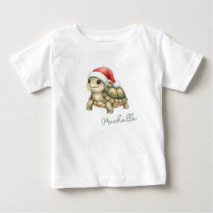 Aangepaste waterverf Kerst Schildpad Sinterklaas H
