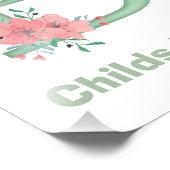 Aangepaste Waterverf Letter B Foto afdrukken Afdruk (Hoek)