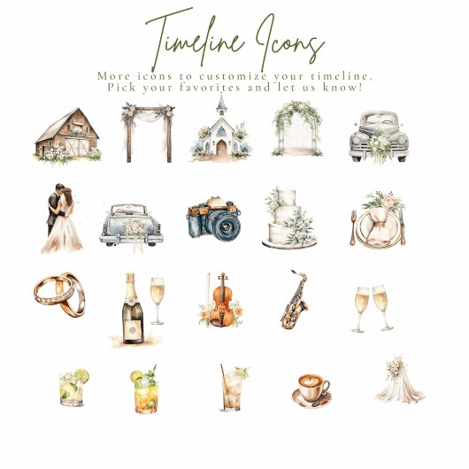 Aangepaste Waterverf locatie bruiloft Drieluik Uitnodiging