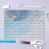 Aangepaste Waterverf met blauwvintonijn op basis v Tissuepapier (Craft)