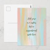 Aangepaste Waterverf Motivatie prijsopgave voor pa Briefkaart (Voorkant / Achterkant)