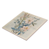 Aangepaste  Waterverf Natuurlijke Wildflower Tegeltje (Zijkant)