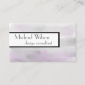 aangepaste waterverf ontwerp visitekaartjes sjablo (Voorkant)