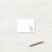 Aangepaste Waterverf van de Balletleraar Post-it® Notes (Op bureau)