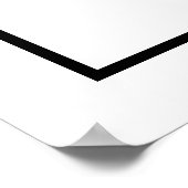 Aangepaste Waterverf van het Monogram Cute Pink Fl Poster (Hoek)