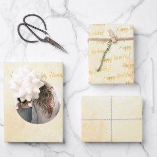 Aangepaste Waterverf voor Flower Shape Photo Paste Inpakpapier Vel