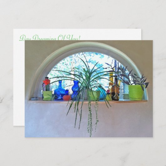 Aangepaste Waterverf voor halve maan venster Briefkaart (Voorkant / Achterkant)