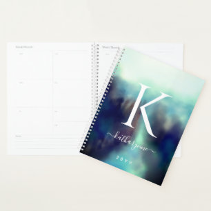 Aangepaste Waterverf voor handtekeningen Abstract Planner