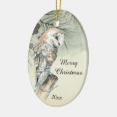 Aangepaste Waterverf voor kerstmis Keramisch Ornament (Links)