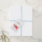 Aangepaste Waterverf voor Taurus Cadeaulabel (Met Touw)