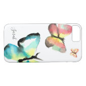 Aangepaste waterverf voor vlinders Case-Mate iPhone case (Achterkant (Horizontaal))