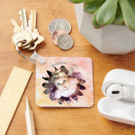 Aangepaste Waterverf voor Vloervormig fotopasta Sleutelhanger