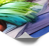 Aangepaste Waterverf zeedorp Poster (Hoek)