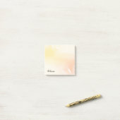 Aangepaste waterverfgradiënt sticky notes met zons (Op bureau)