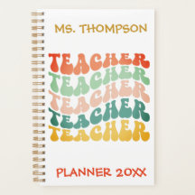 Aangepaste  Wave Typografie leraarnaam