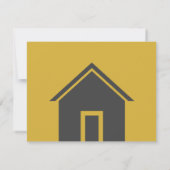 Aangepaste 'We hebben verhuisd' Verhuisaankondigin Aankondiging (Achterkant)