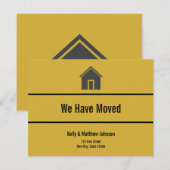 Aangepaste 'We hebben verhuisd' Verhuisaankondigin Aankondiging (Voorkant / Achterkant)