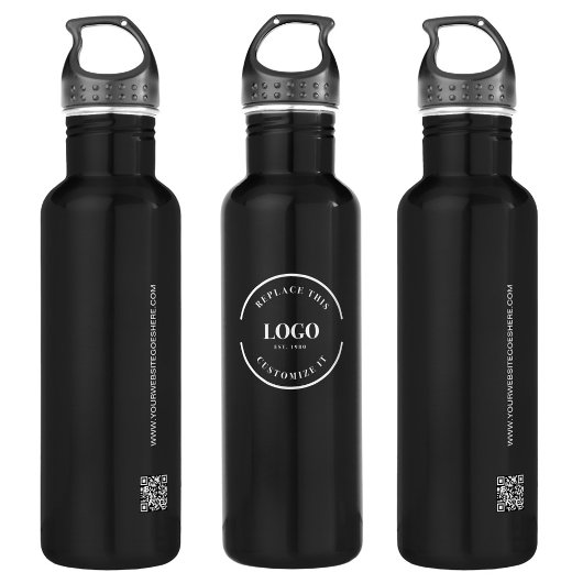 Aangepaste Website QR-code Zakelijk Corporate Logo Waterfles