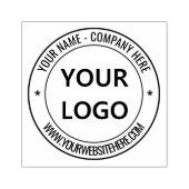 Aangepaste website voor bedrijfsnaam op maat rubberstempel (Afrduk)