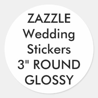 Aangepaste weddenschappen 3-INCH ROND GLOSSY (6 pk Ronde Sticker