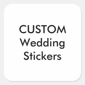 Aangepaste weddenschappen 3-inch SQUARE MATTE (6 p Vierkante Sticker
