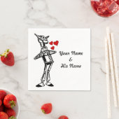 Aangepaste Wedding Batchlorette Wizard van Oz Tin  Servet (Insitu)