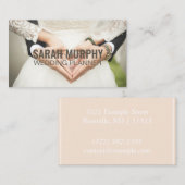 Aangepaste 'Wedding Planner' (Amerikaans) Visitekaartje (Voorkant / Achterkant)